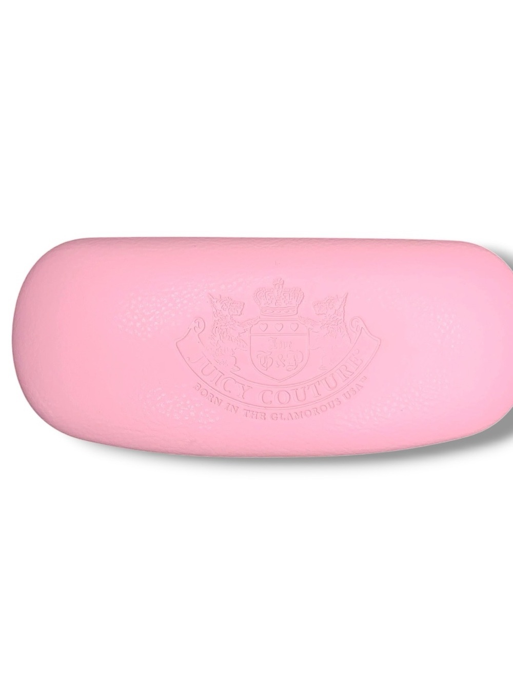 Y2K Style Juicy Couture Sunglass Eyeglass Clamshell Hard Case Pastel Pink